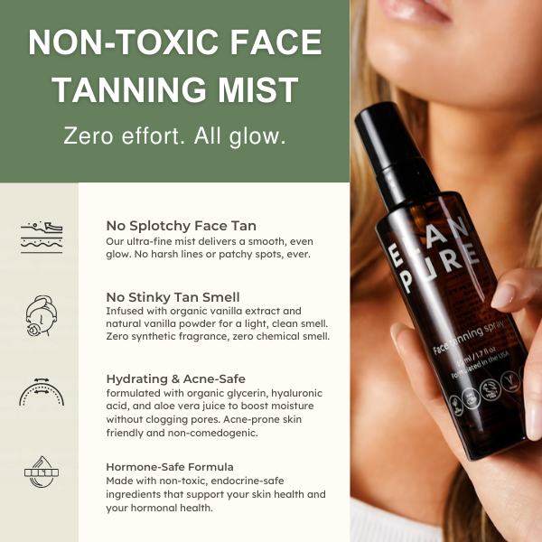 Face Tanning Mist Set (Tanning Brush included)